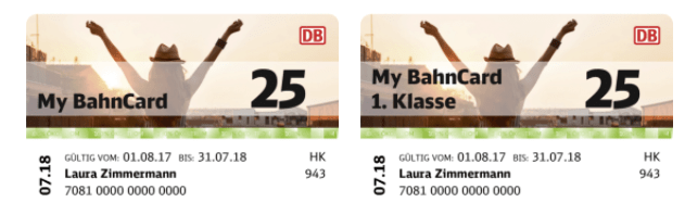 My BahnCard 25