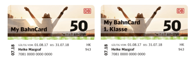 My BahnCard 50