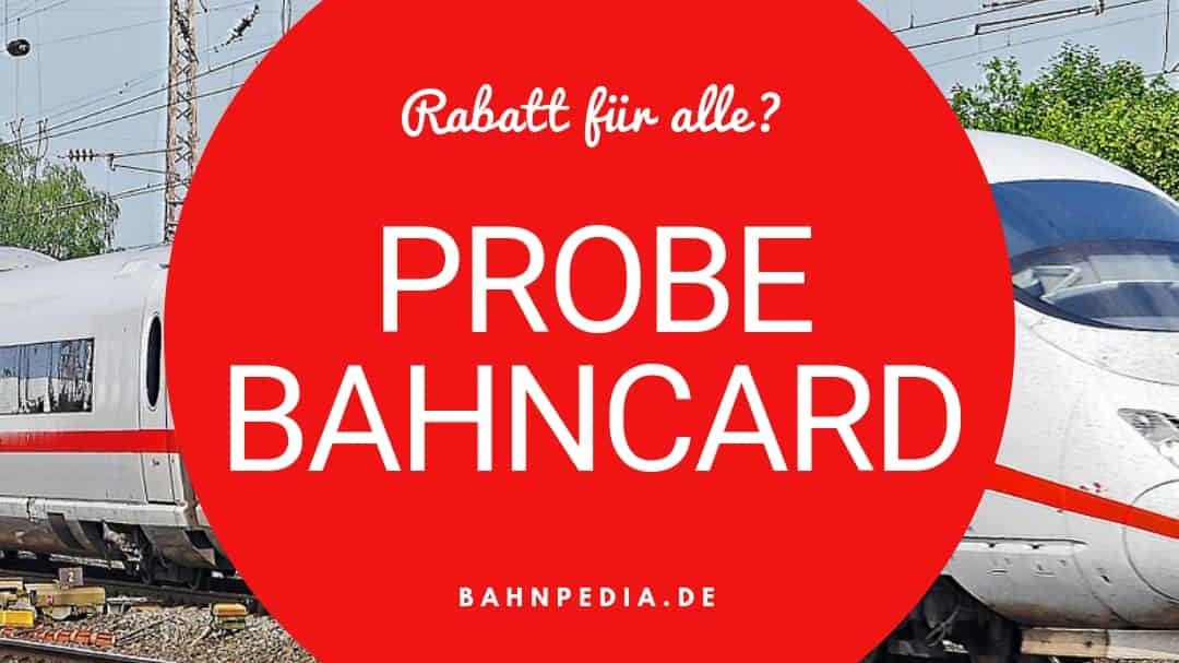 Probe BahnCard der Deutschen Bahn