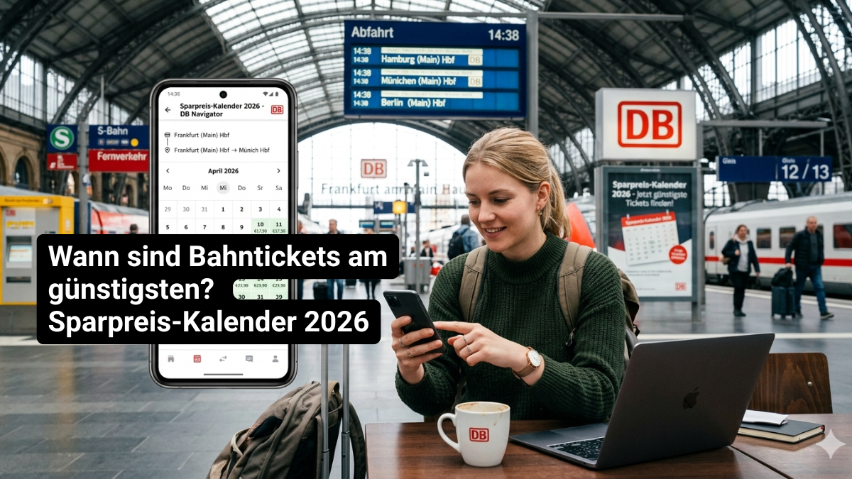 Wann sind Bahntickets am günstigsten? Sparpreis-Kalender 2026