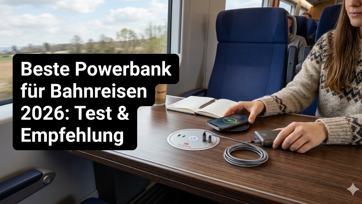 Beste Powerbank für Bahnreisen