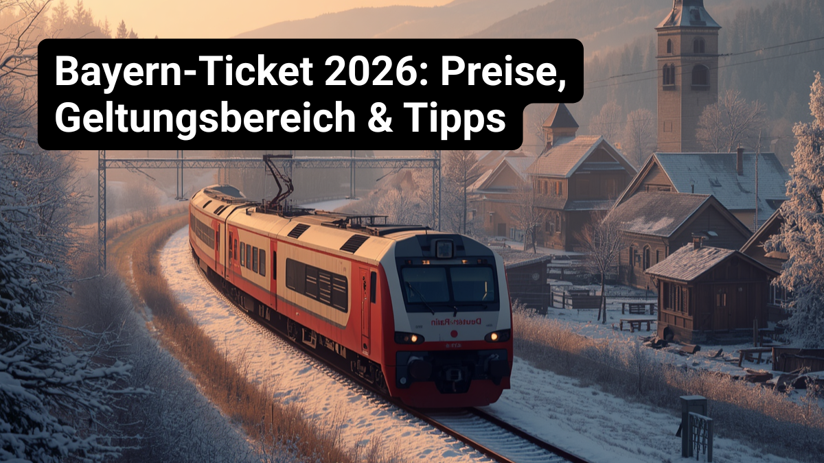 Bayern-Ticket 2026: Preise, Geltungsbereich & Tipps